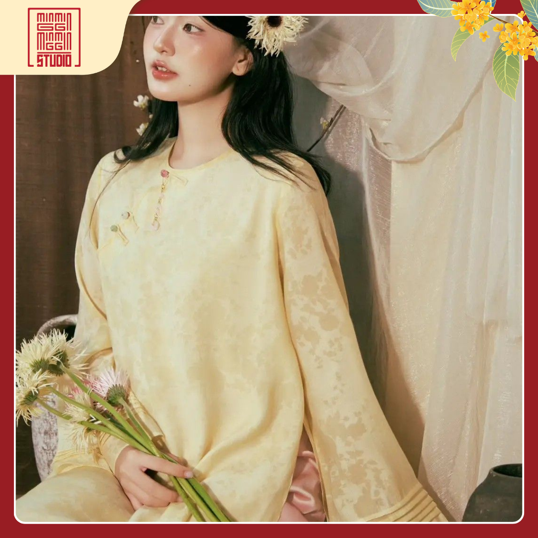 áo dài hoàng vân áo dài hoàng vân sắc vàng cổ điển