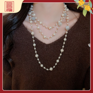 Dây Chuyền Ngọc Trai Nhiều Tầng Thanh Lịch