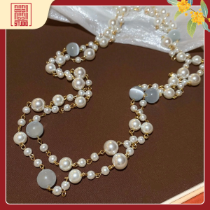 Dây Chuyền Ngọc Trai Nhiều Tầng Thanh Lịch